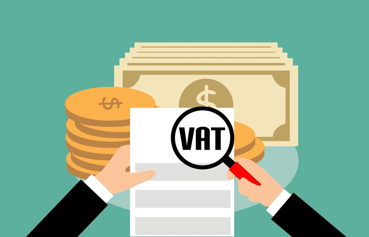 Free vat value added tax document illustration